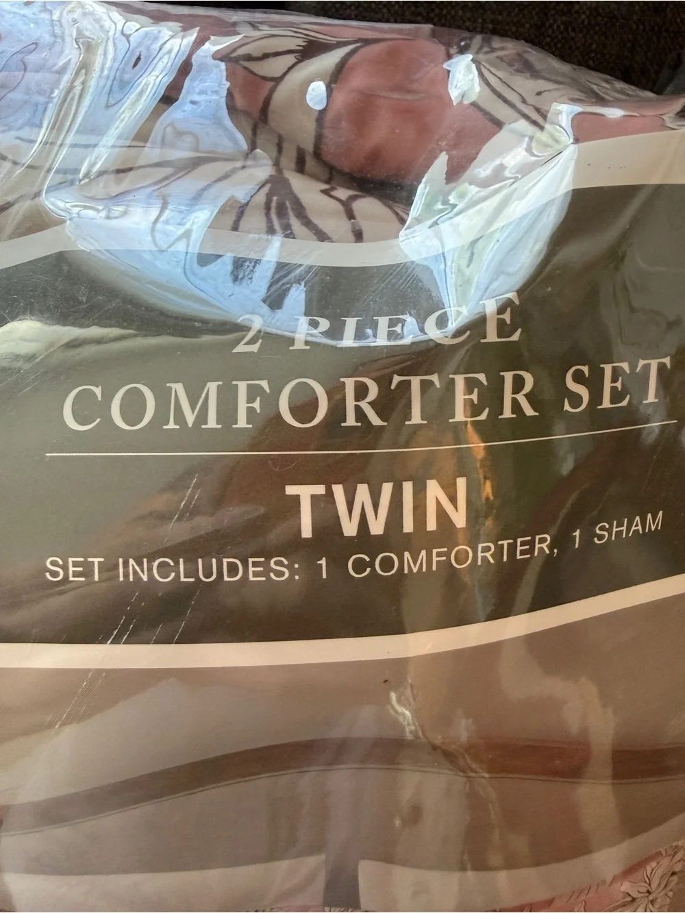Madison Park Pink Floral Twin Comforter Set twin